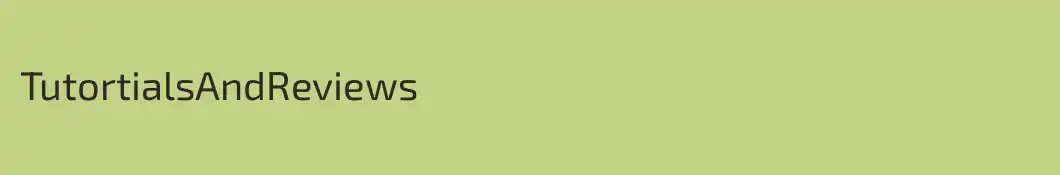 TutortialsAndReviews