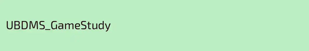 UBDMS_GameStudy