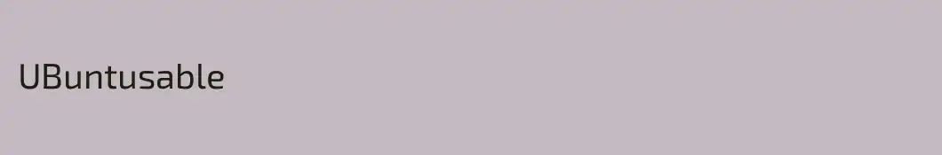 UBuntusable