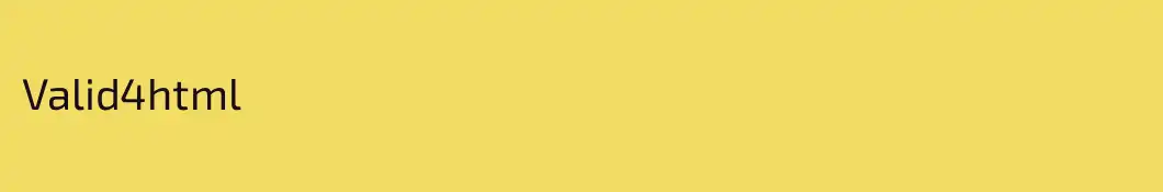 Valid4html