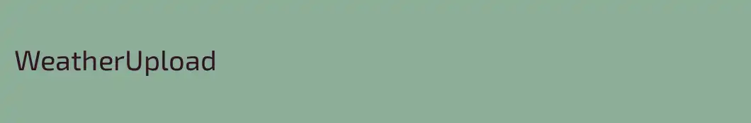 WeatherUpload