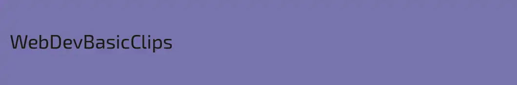 WebDevBasicClips
