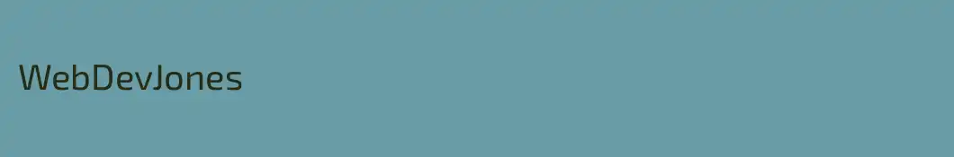 WebDevJones