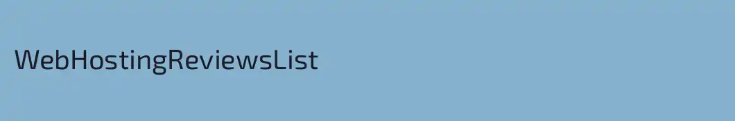 WebHostingReviewsList