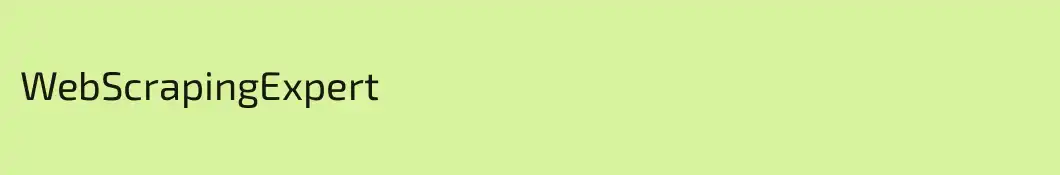 WebScrapingExpert