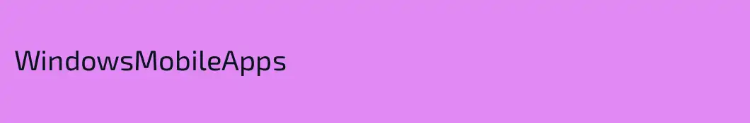 WindowsMobileApps