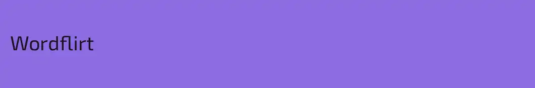 Wordflirt