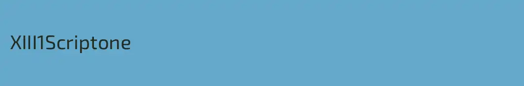 XIII1Scriptone