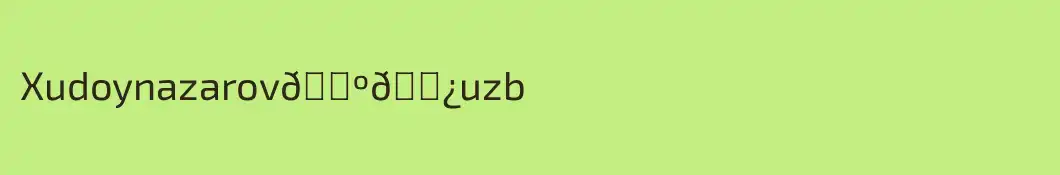 Xudoynazarov🇺🇿uzb