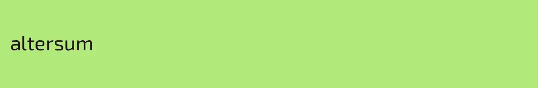 altersum