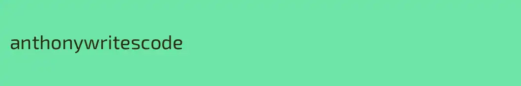 anthonywritescode