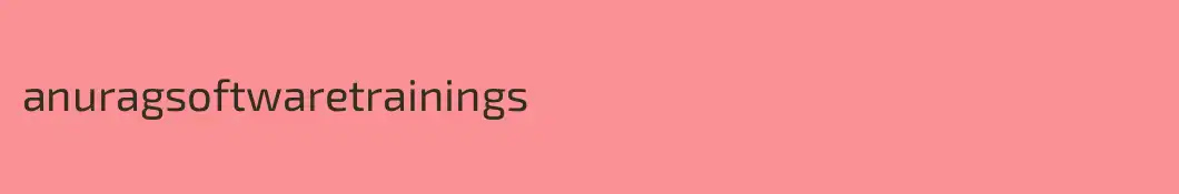 anuragsoftwaretrainings