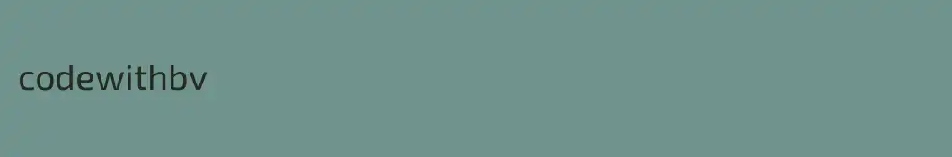 codewithbv