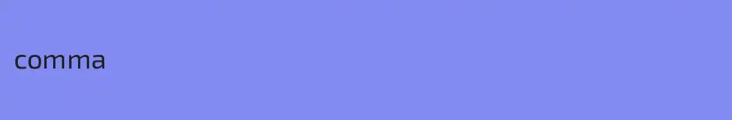 comma