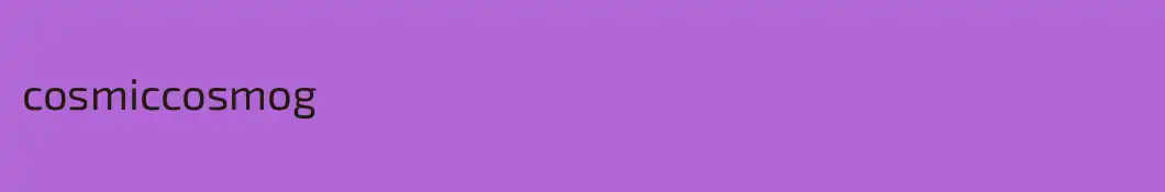 cosmiccosmog