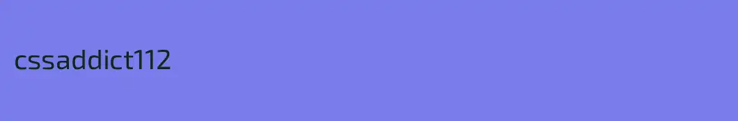 cssaddict112