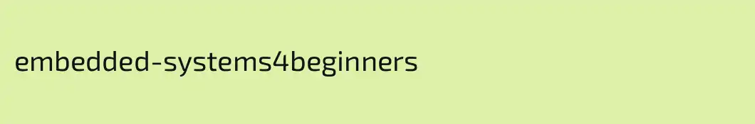 embedded-systems4beginners