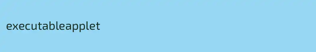 executableapplet