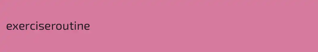 exerciseroutine