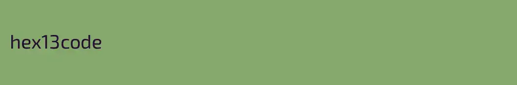 hex13code