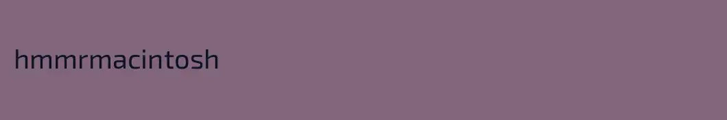 hmmrmacintosh