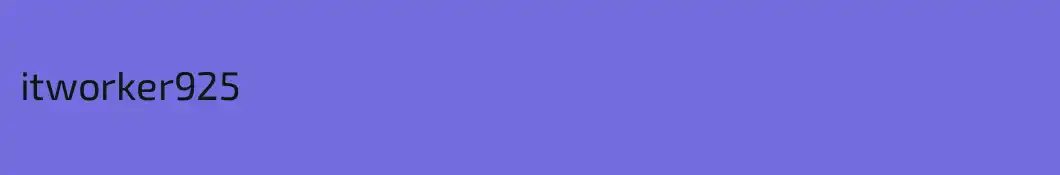 itworker925