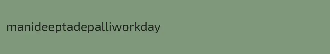 manideeptadepalliworkday