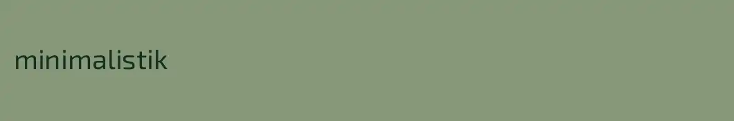 minimalistik