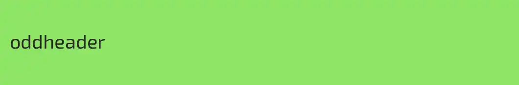 oddheader