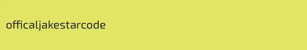 officaljakestarcode