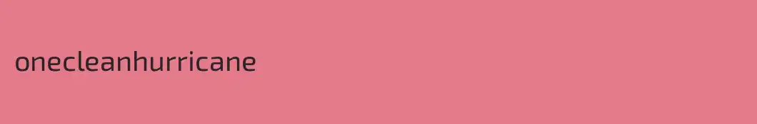 onecleanhurricane