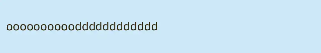 oooooooooodddddddddddd