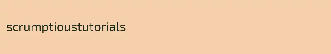 scrumptioustutorials