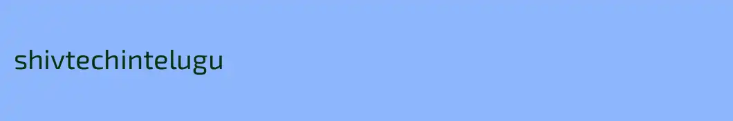 shivtechintelugu