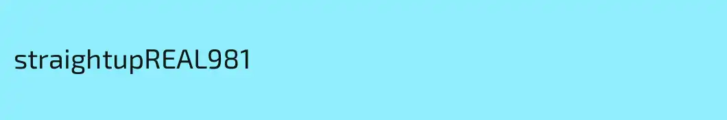 straightupREAL981