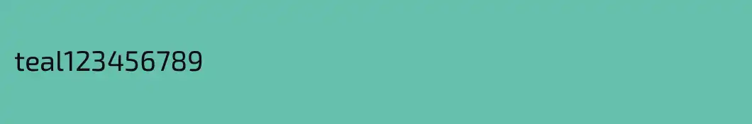 teal123456789