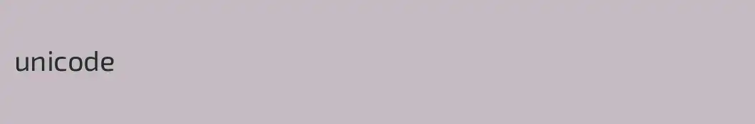 unicode