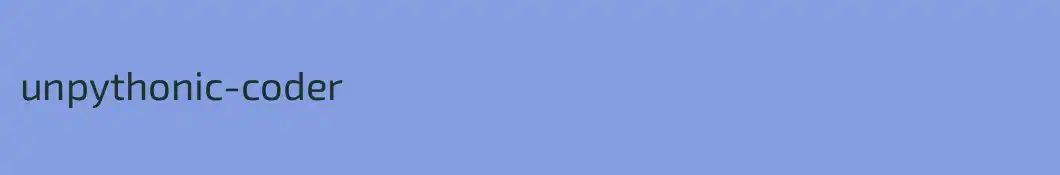 unpythonic-coder