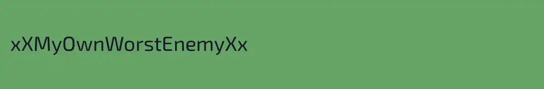 xXMyOwnWorstEnemyXx