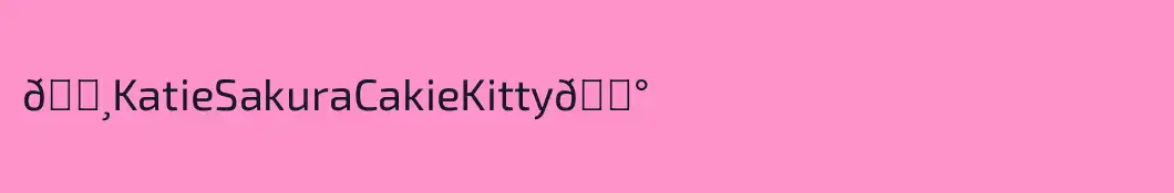 🌸KatieSakuraCakieKitty🍰