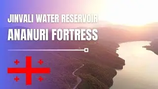 Jinvali water reservoir, Ananuri fortress | Georgia drone footage | 4k