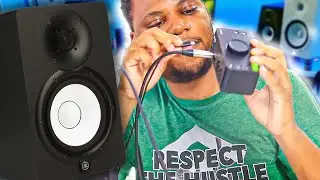 How to connect studio speakers to audio interface