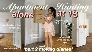 APARTMENT HUNTING AT 18 in vienna ☆ empty apt tour ft. prices, touring 10+  (moving diaries EP.2)