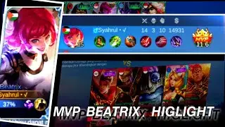 MVP BEATRIX ❗HIGHLIGHT MLBB #mlbb