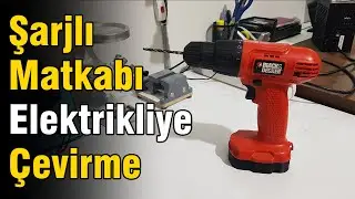 Şarjlı Matkabı Elektrikliye Çevirme (3D Baskı İle Yenileme)