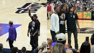 DeMar DeRozan entered Golden 1 Center to an eruption of cheers