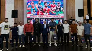 Чемпионы Парижа в Дагестане / Встреча олимпийцев в аэропорту Махачкалы
