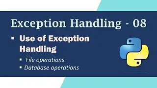 Exception Handling in Python Examples | Use of Exception Handling