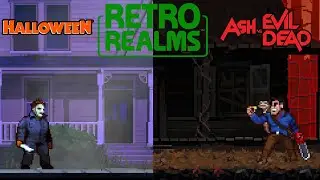 RetroRealms: Halloween y RetroRealms: Ash vs Evil Dead Trailer de Anuncio