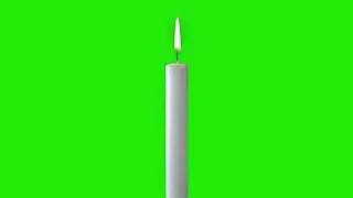 Candle light Green Screen 